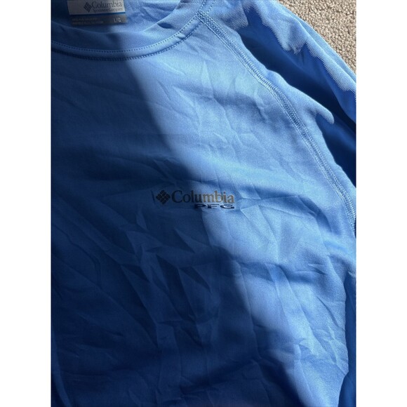 Columbia PFG Men’s Large “Performance Fishing Gear” Graphic Shirt Blue FM6093 - Picture 5 of 6